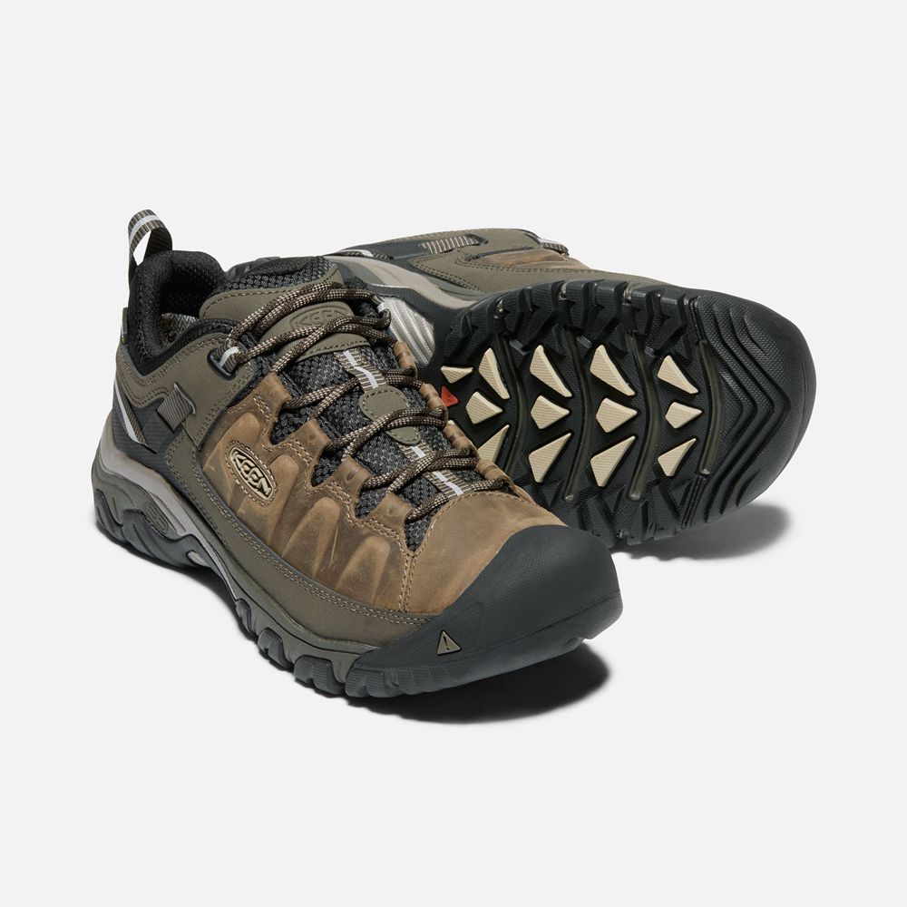 Keen Vandringsskor Herr Bruna/Olivgröna - Targhee Iii Waterproof Wide - 045817WLH
